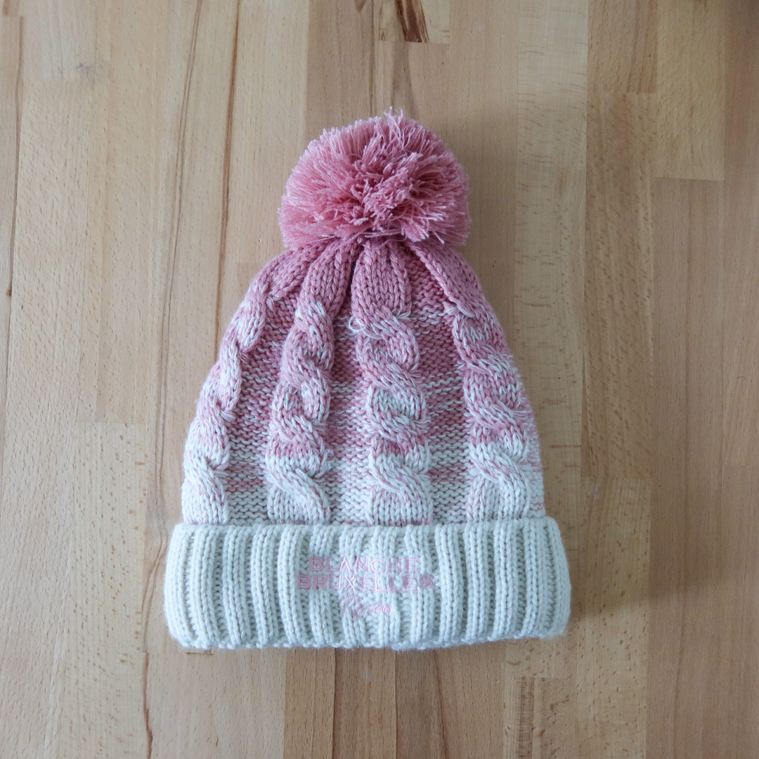 Blanche de Bruxelles rosée beanie
