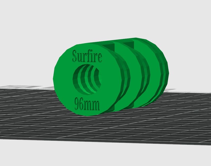 3D Sound suppression infills for Surfire Suppressors