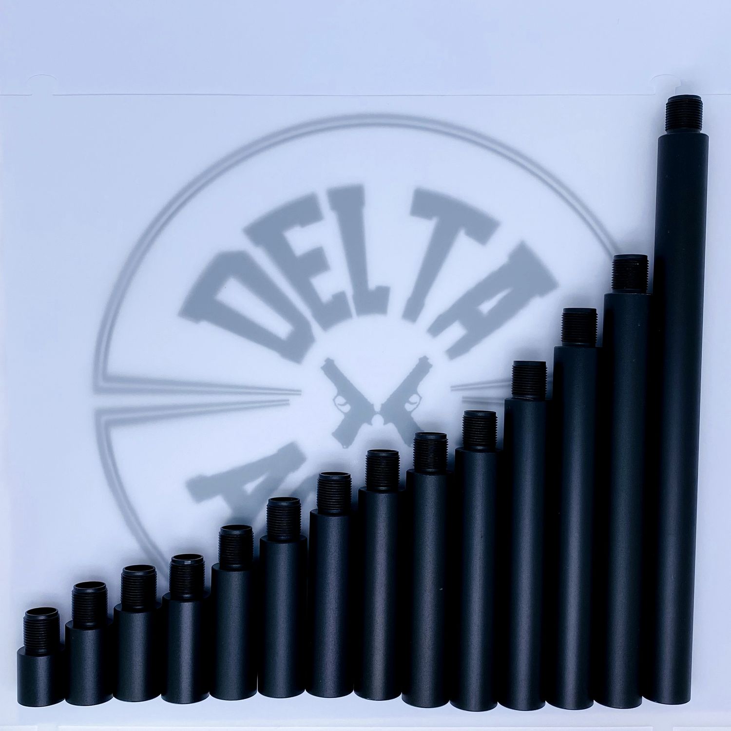 Airsoft 14mm CCW CNC Outer barrel Extension Black
