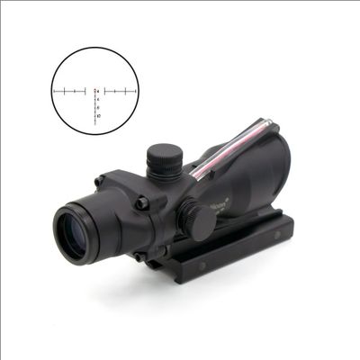 thumbnail image 2 of ACOG Style TA31 4x32 Illuminated Red Fiber Optic Scope - Airsoft Sight 2 of 4
