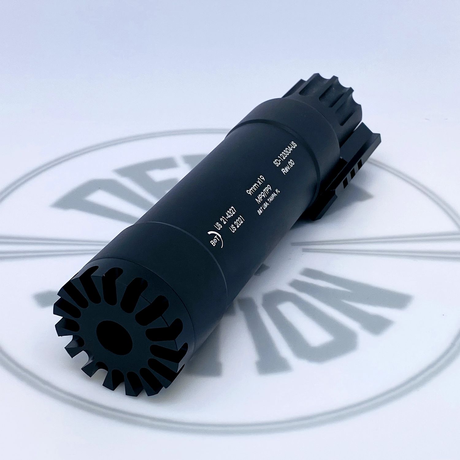 MP9 suppressor tooth/round muzzle tip 14mm CCW Airsoft