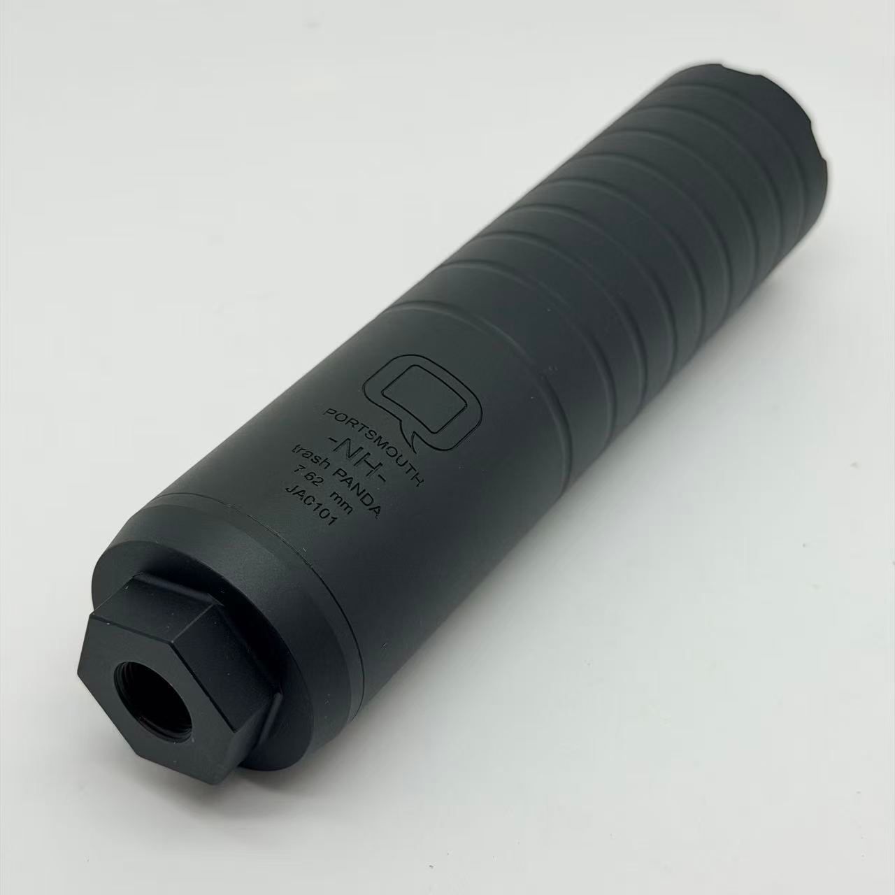 Trash Panda Airsoft Suppressor – Short Honey Badger Style – 180mm × 44mm