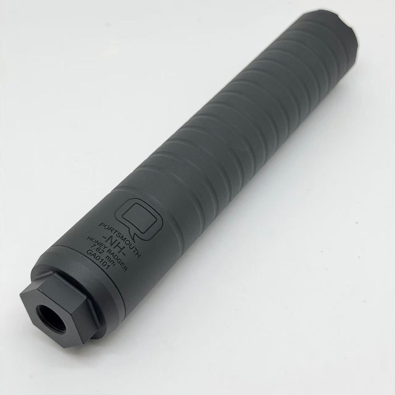 Honey Badger Airsoft Suppressor – 220mm Long × 39.5mm OD 14MM CCW
