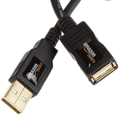 USB 2.0 Extension Cable - A-Male to A-Female for Personal Computer, Printer - 6.5 Feet