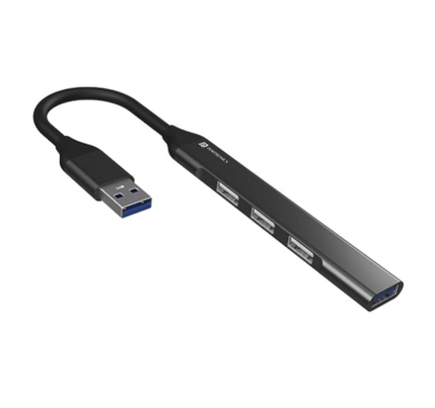 USB Hub (4-in-1), Multiport Adapter with 1 x USB 3.0 &amp; 3 x USB 2.0 Ports, up to 5 Gbps High Speed Data Transfer for Laptop/PC