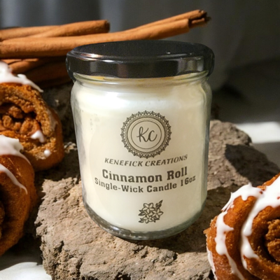 Cinnamon Roll 16oz Single-Wick Candle