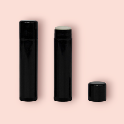 Black Stick Lip Balm (Filled and Unlabeled)