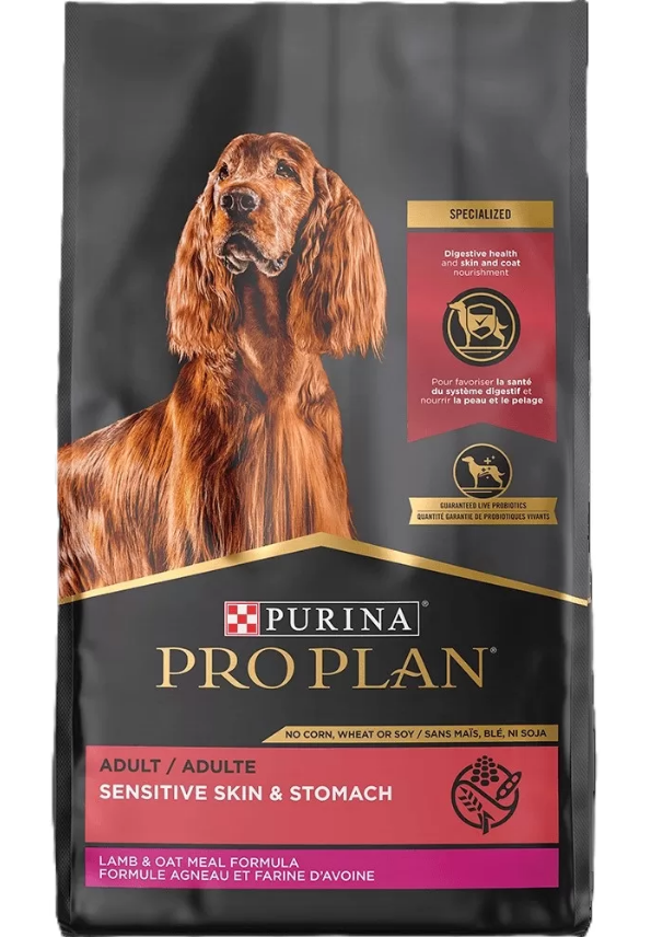 Pro Plan Adult Sensitive Skin &amp; Stomach Lamb &amp; Oat Meal Formula
