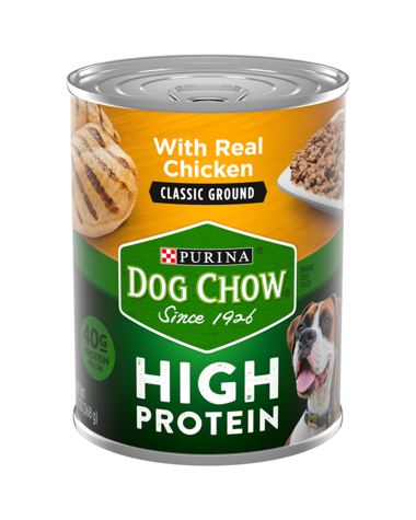 Purina Dog Chow High Protein Classic Ground Wet Dog Food With Chicken 13oz
