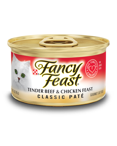 Fancy Feast Classic Pate Tender Beef &amp; Chicken Gourmet Wet Cat Food 3oz
24 units