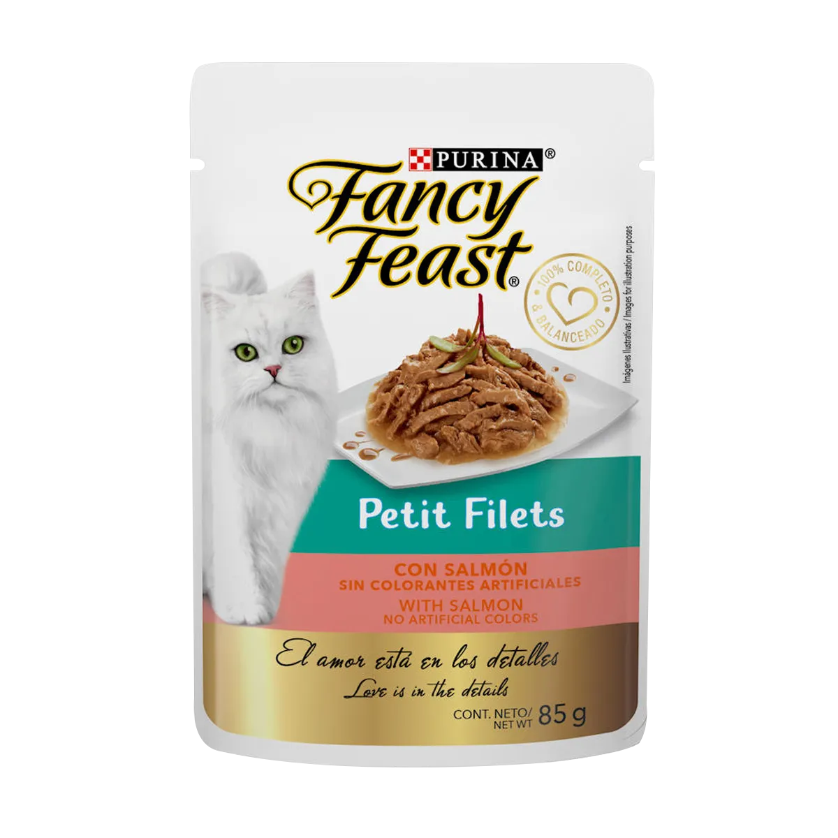 Fancy Feast Petit Filets Salmon Pouch 85g
12 units