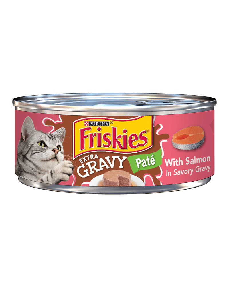 Friskies Extra Gravy Paté With Salmon In Savory Gravy Wet Cat Food 5.5oz
24 units