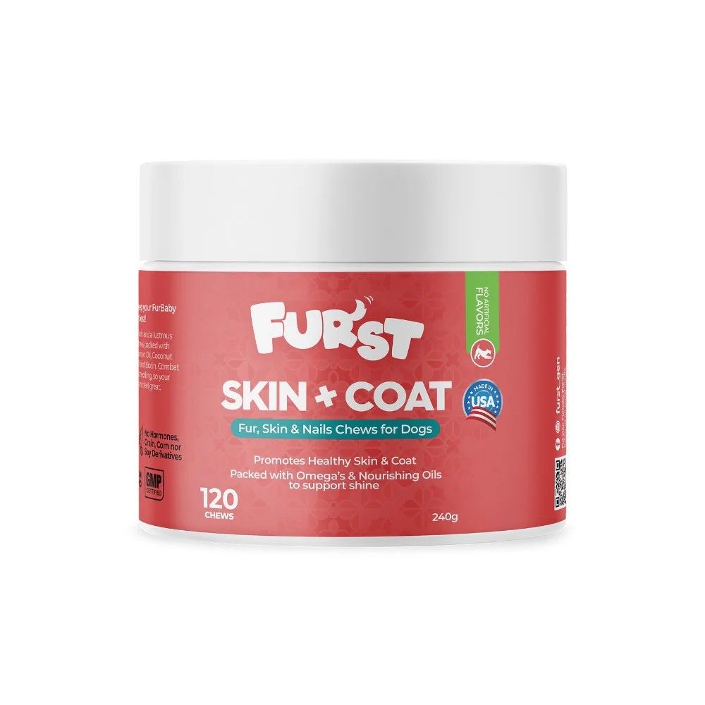 Fur&#39;st Skin + Coat Fur, Skin &amp; Nails Chews For Dogs