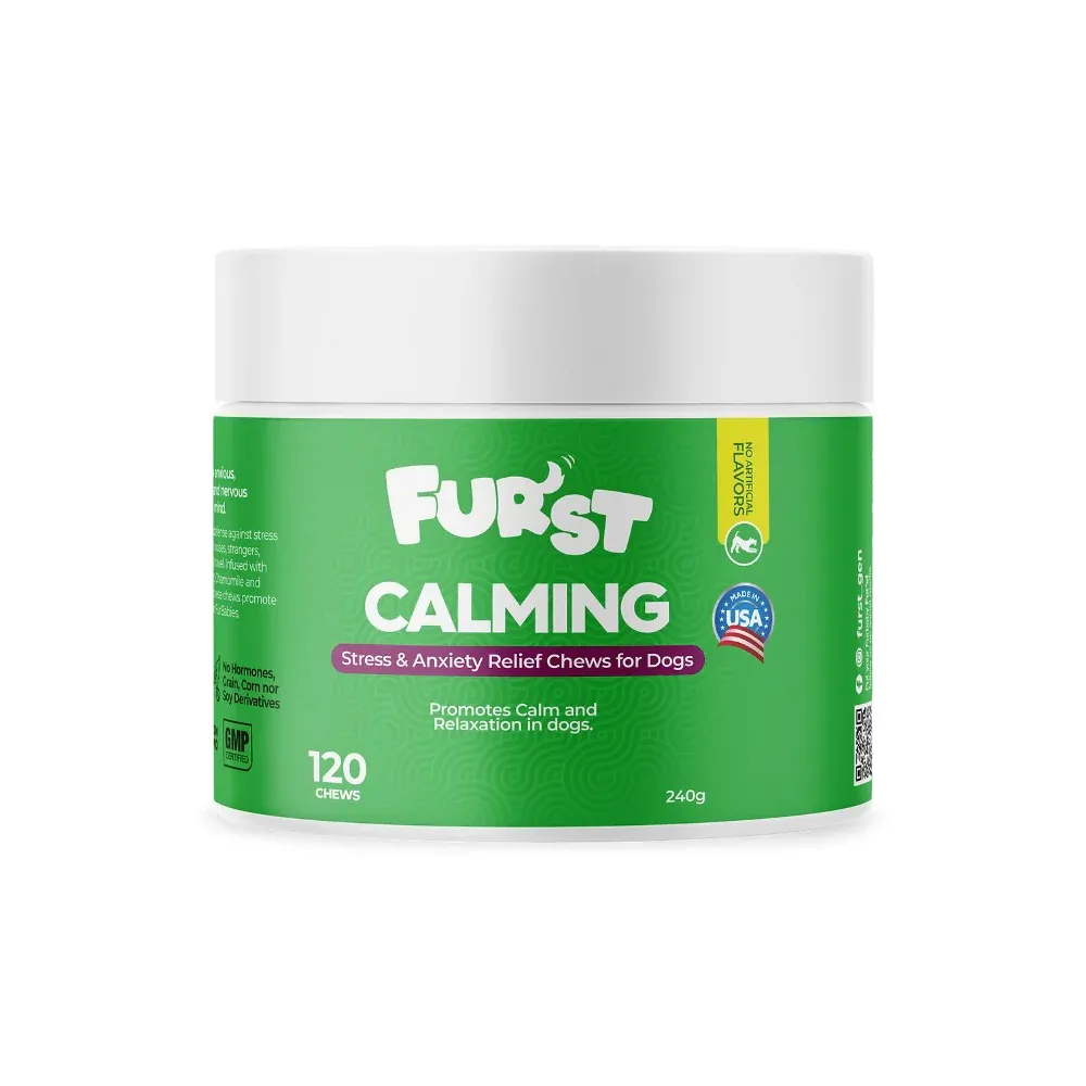 Fur&#39;st Calming Stress &amp; Anxiety Relief Chews For Dogs