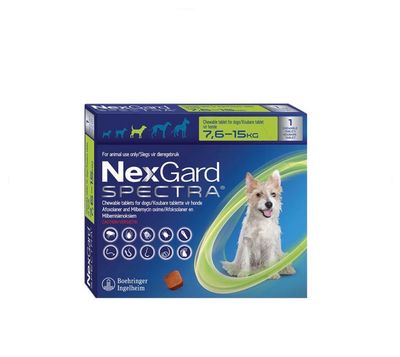 Nexgard Spectra (1 Chew)  7.6-15kg