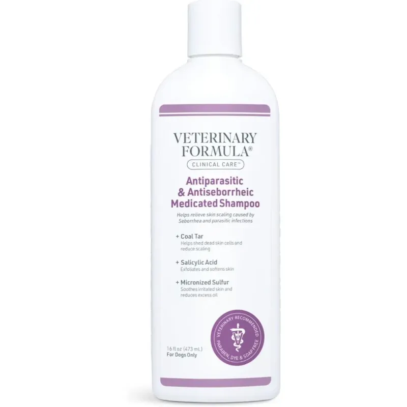 VETERINARY FORMULA CLINICAL CARE ANTIPARASITIC &amp; ANTISEBORRHEIC SHAMPOO