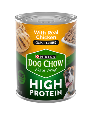 Purina Dog Chow High Protein Classic Ground Wet Dog Food With Chicken 13oz