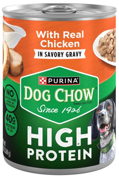 Purina Dog Chow High Protein Classic Ground Wet Dog Food With Chicken 13oz