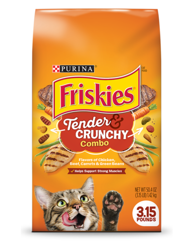 Friskies Tender &amp; Crunchy Combo Dry Cat Food