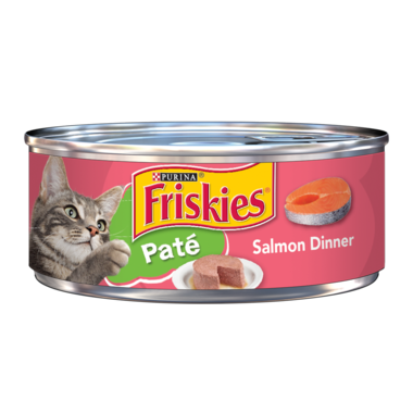 Friskies Pate Salmon Dinner Wet Cat Food 5.5oz 24 units