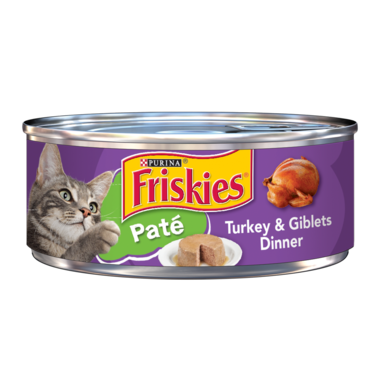 Friskies Pate Turkey &amp; Giblets Dinner Wet Cat Food 5.5oz 24 units