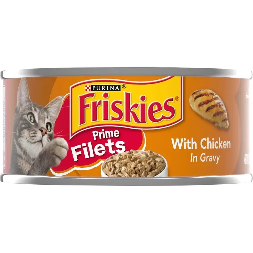Friskies Prime Filet Chicken Wet Cat Food 5.5oz 24 units