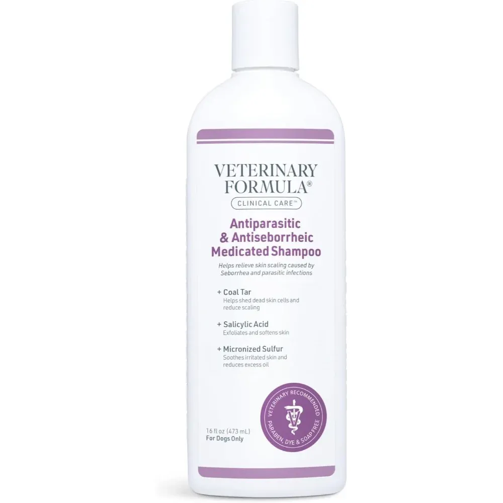 VETERINARY FORMULA CLINICAL CARE ANTIPARASITIC &amp; ANTISEBORRHEIC SHAMPOO