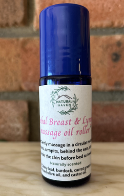 Herbal Breast &amp; Lymph massage oil roller