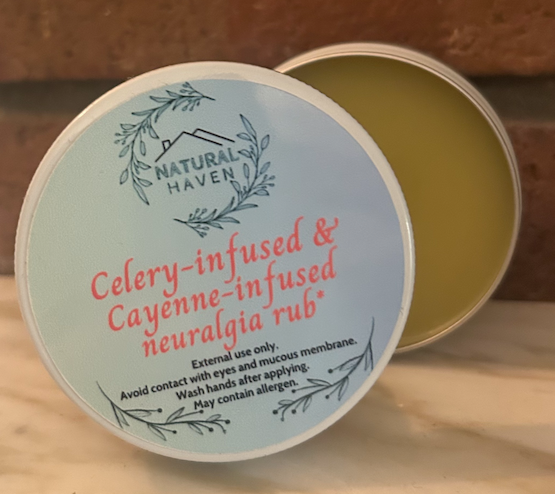 Celery &amp; Cayenne neuralgia rub