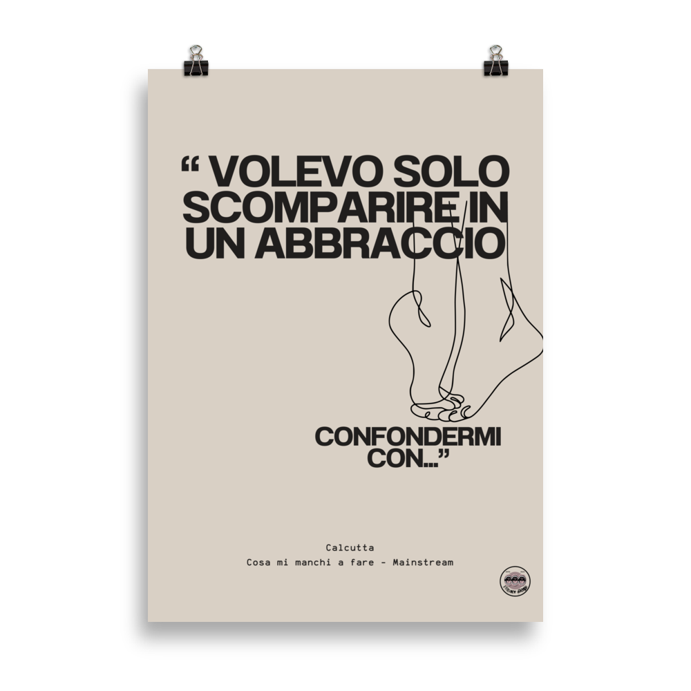 Poster Calcutta Cosa mi manchi a fare