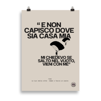 Poster Coez Luci della citta&#39;