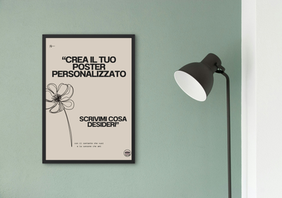 Poster STAMPATO personalizzato