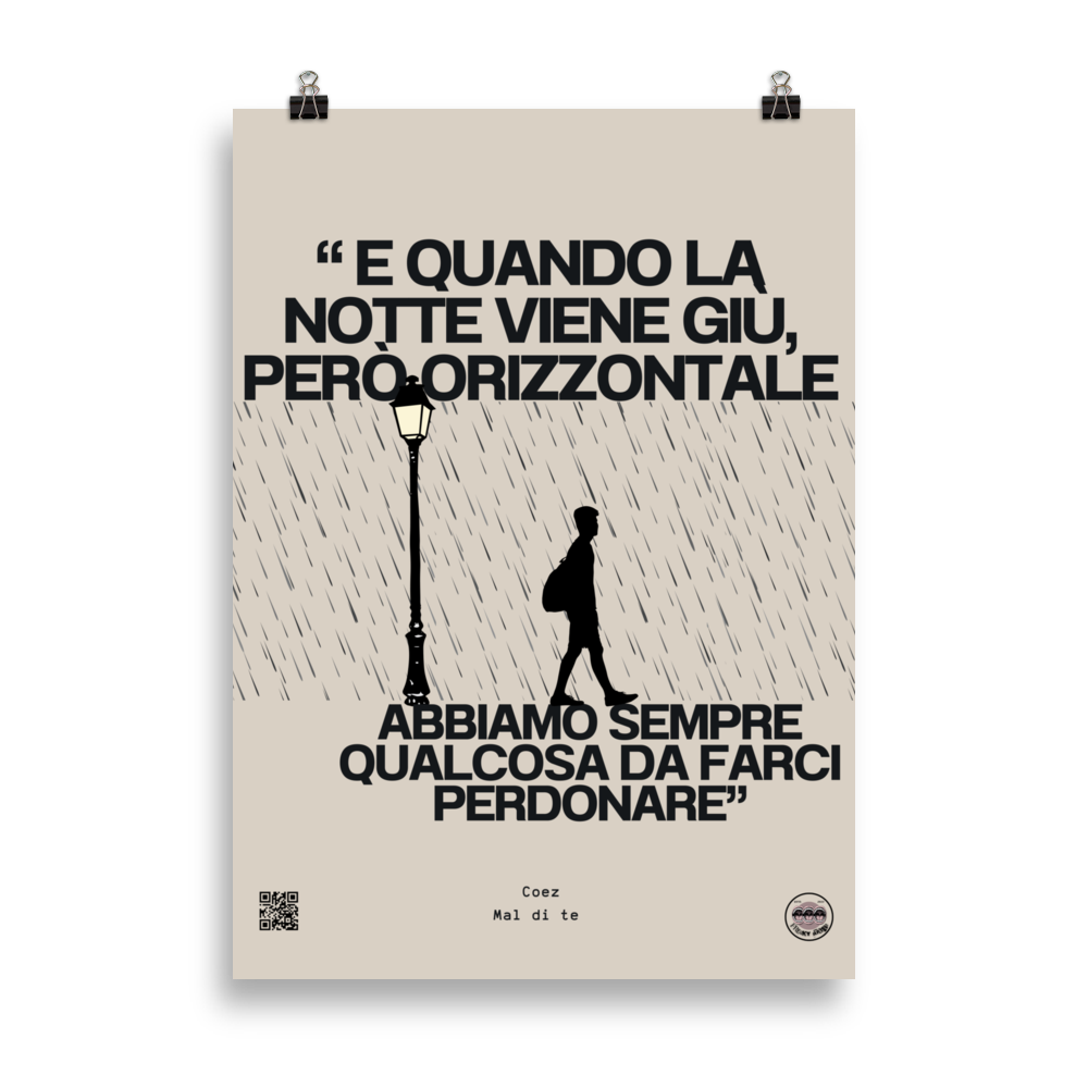 Poster Coez Mal di Te