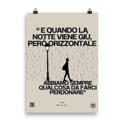 Poster Coez Mal di Te