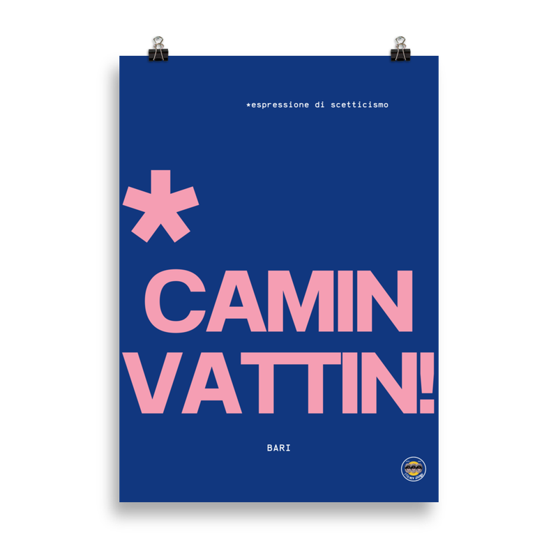 Poster Camin Vattin Blue