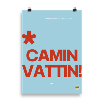Poster Camin Vattin Azul