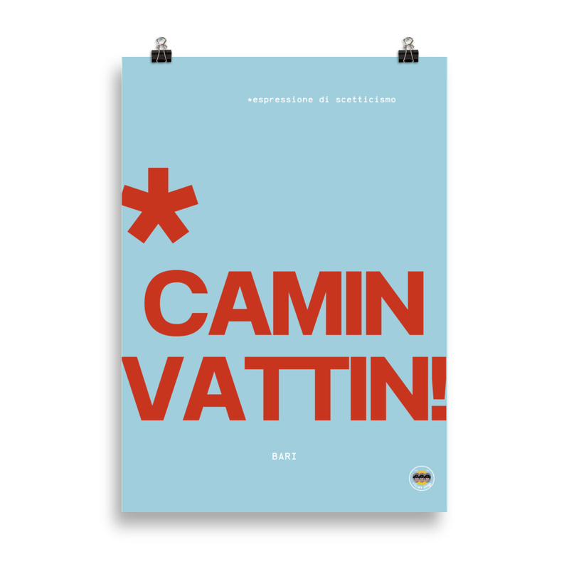 Poster Camin Vattin Azul