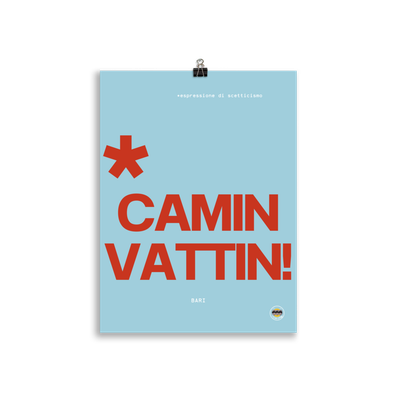 Poster Camin Vattin Azul