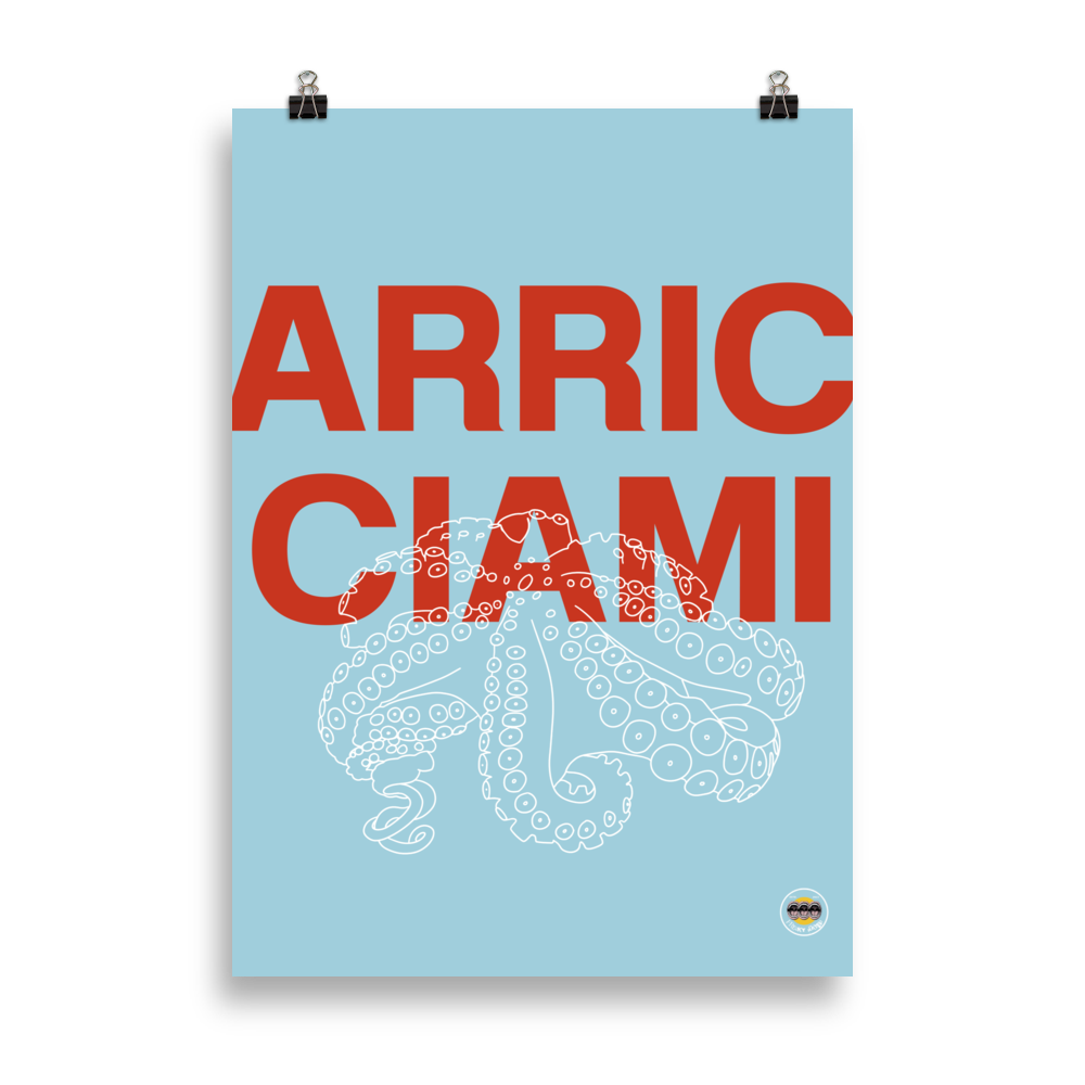 Poster Arricciami Azul