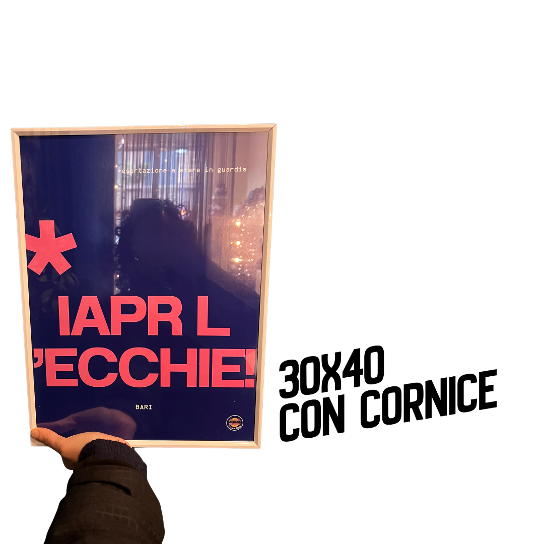 Poster con cornice 30X40