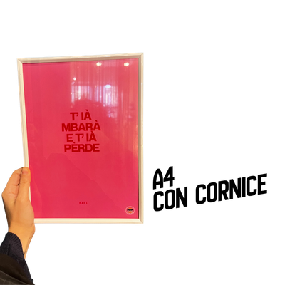 Poster con cornice A4