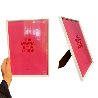 Poster con cornice A4