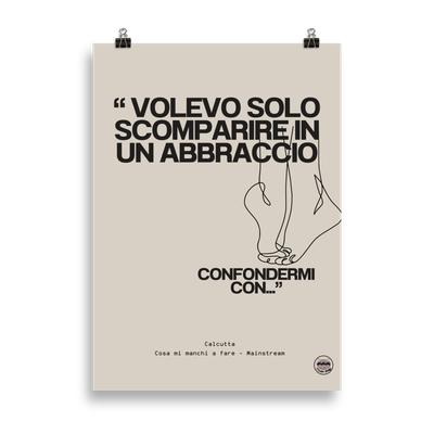 Poster Calcutta Cosa mi manchi a fare