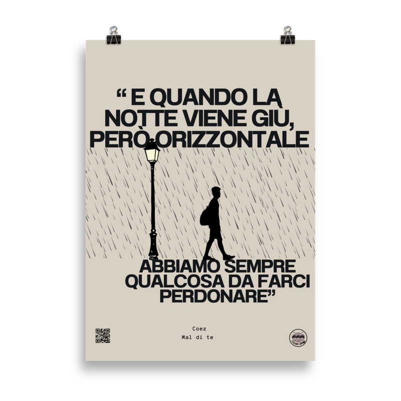 Poster Coez Mal di Te