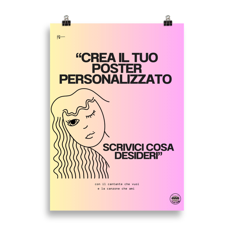Poster DIGITALE personalizzato