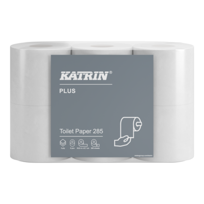 Katrin Plus Toalett 285 Soft, 3-lags, 35,6m, 42r/fp