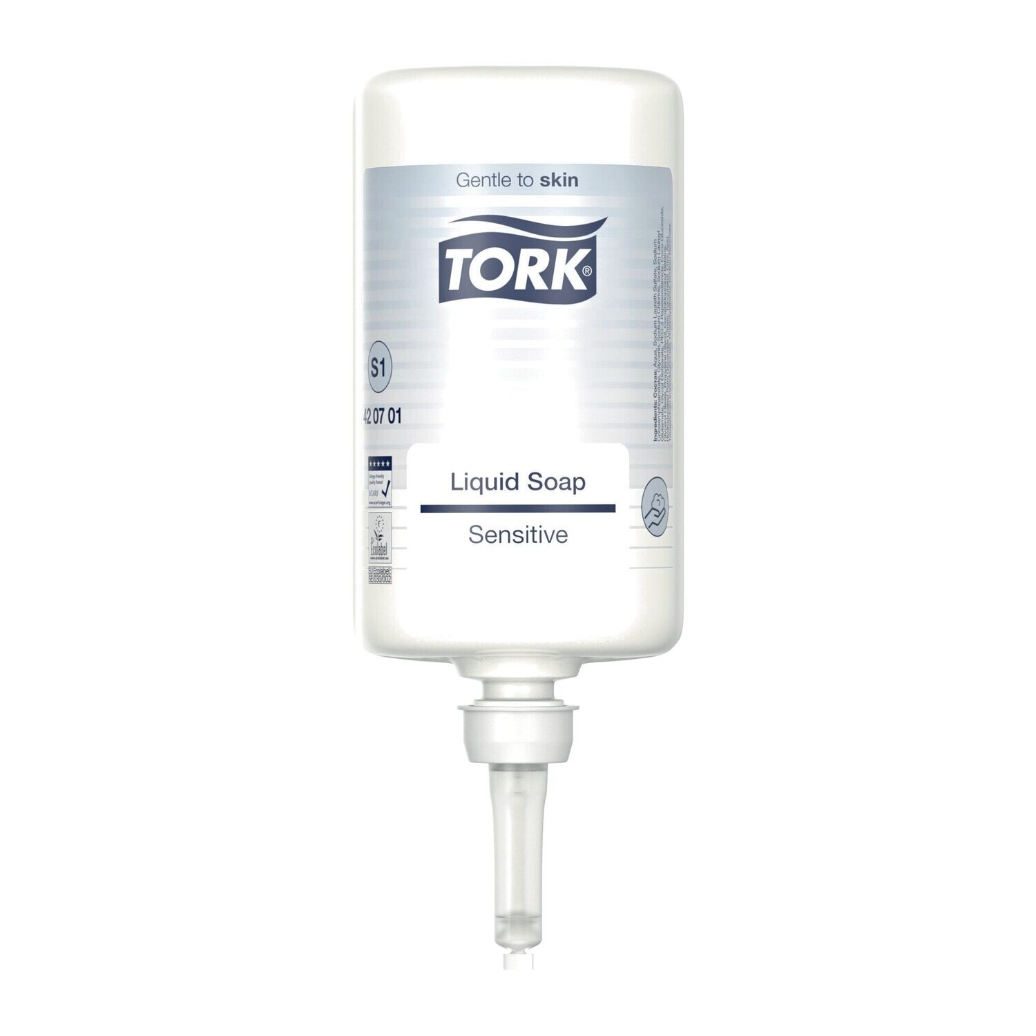 Tork Extra Mild Tvål S1 parfymfri, 1000ml