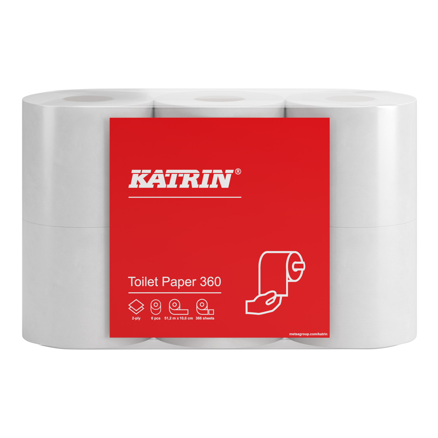 Katrin Toalettrulle 360 2-lagers
