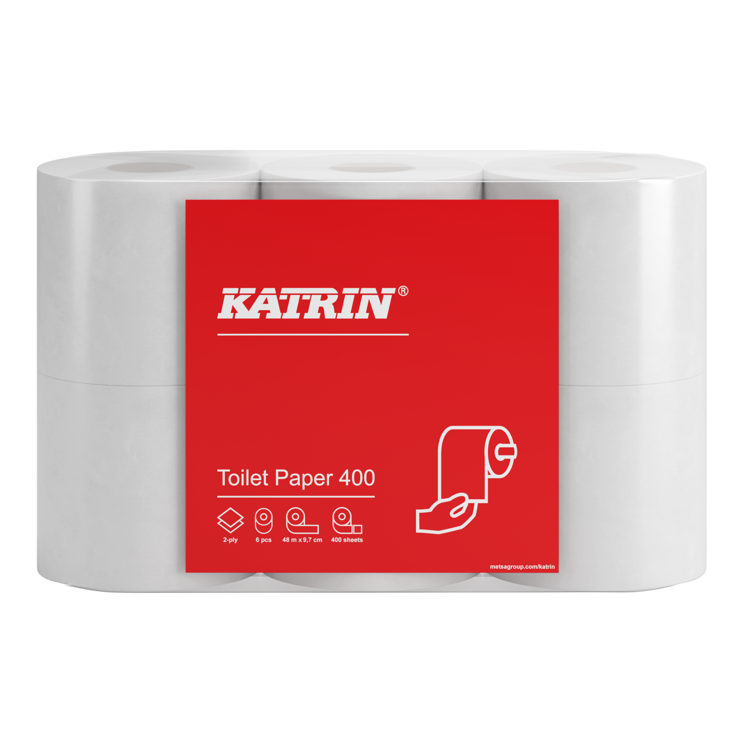Katrin Toalettrulle 400 2-Lagers