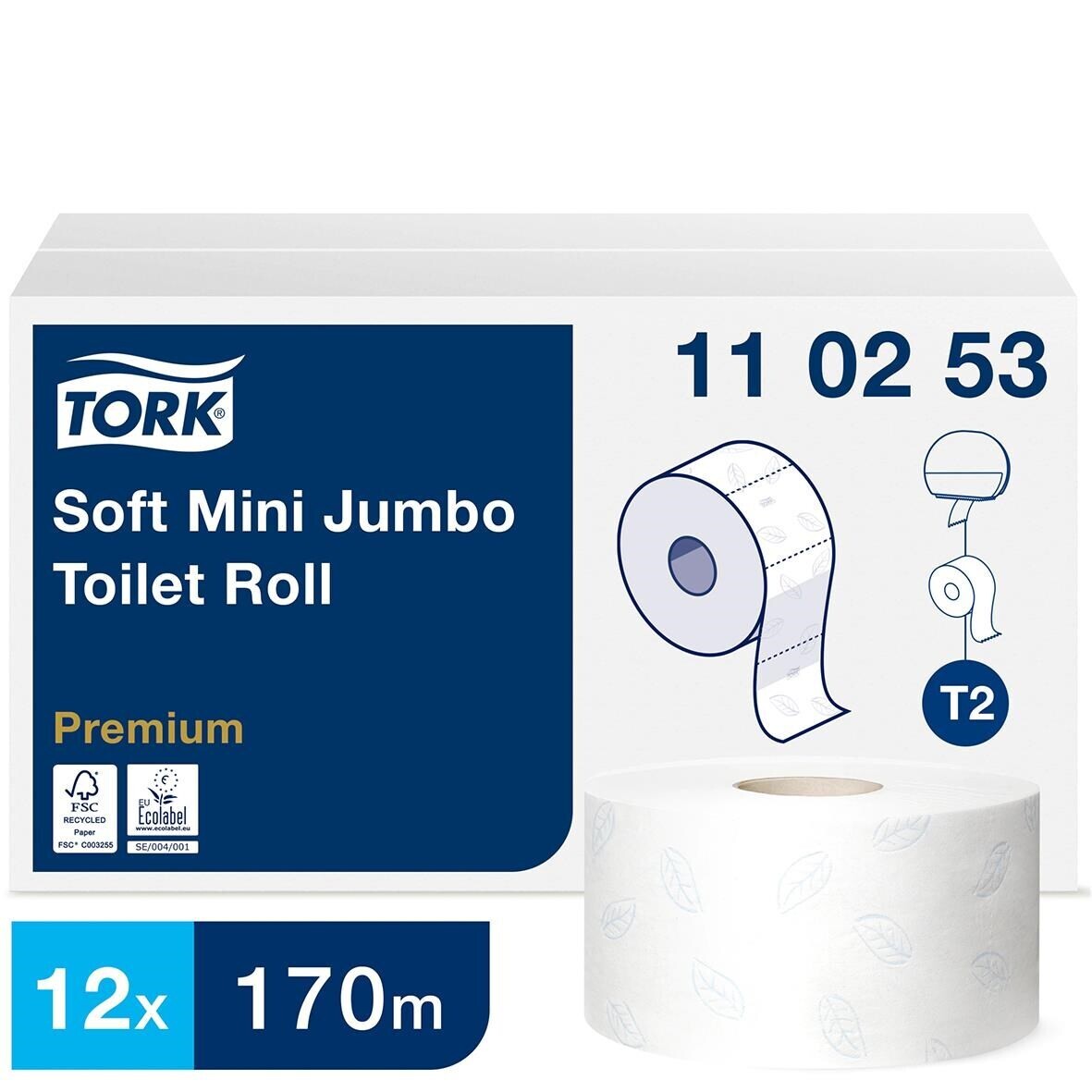 Tork Mini Jumbo Mjukt Toalettpapper Premium